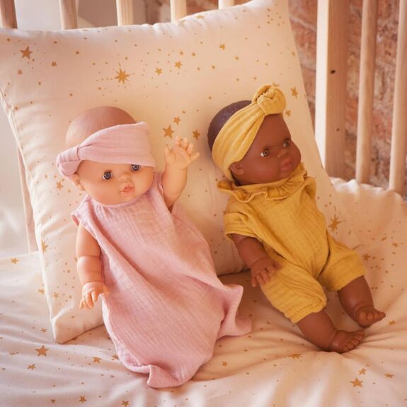 Turbulette poupée Bobble rose