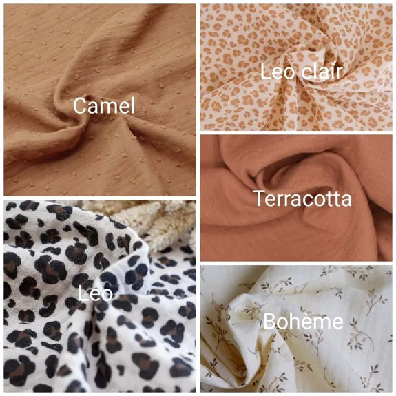 Barrette imprimé et uni