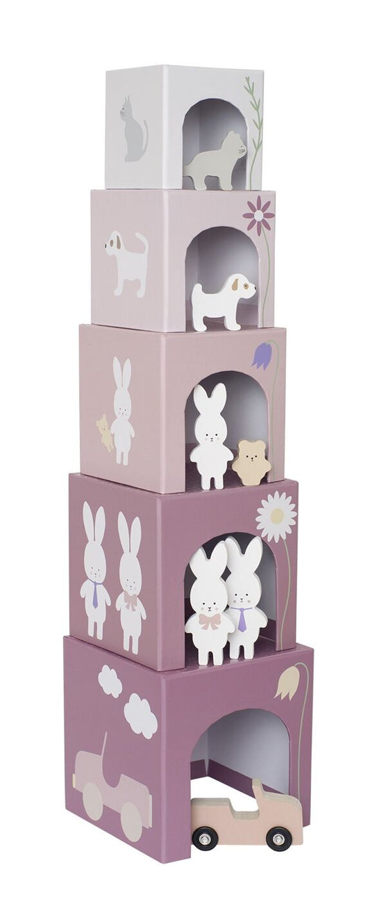 Cube empilage 1-5 lapin