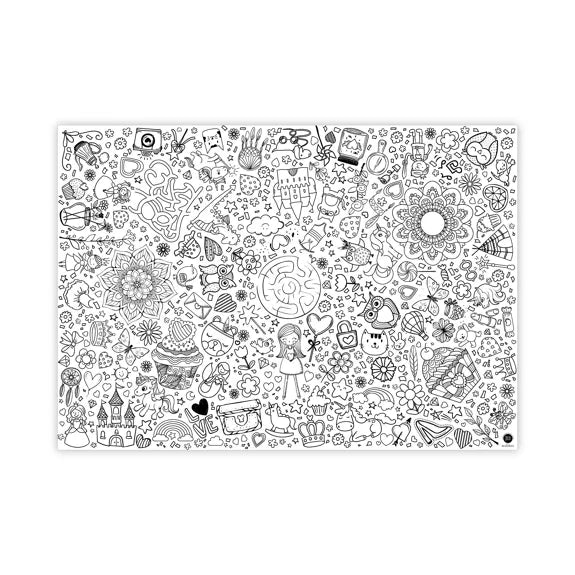 Nappe à colorier motif Fantaisie