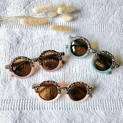 Lunette de soleil Rose tendre / léopard