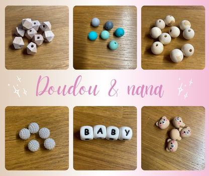 Attache tétine personnalisée