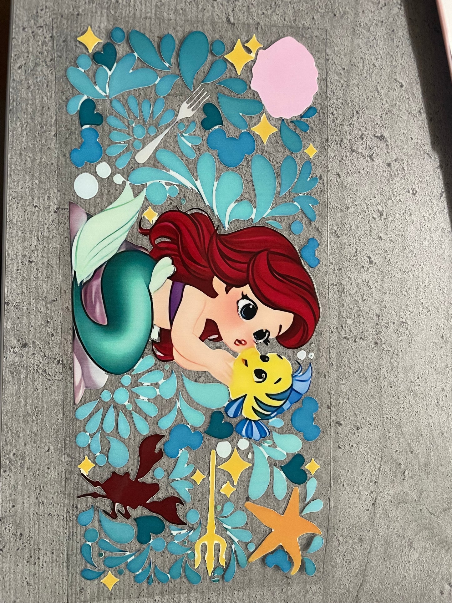 Verre princesse ariel